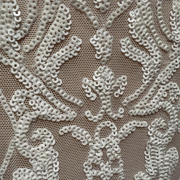 Lulu’s White Sequin Bodycon Dress - Picture 3 of 3